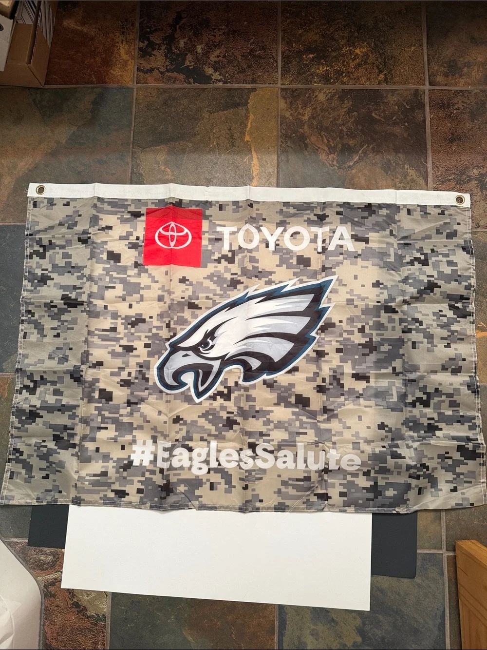 Philadelphia Eagles Toyota Camo Flag, #EaglesSalute